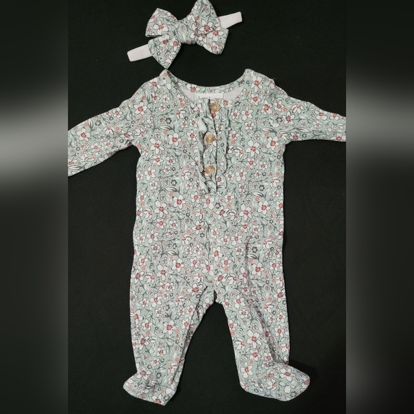 0/3 month outfit and headband - Picture 1 of 2